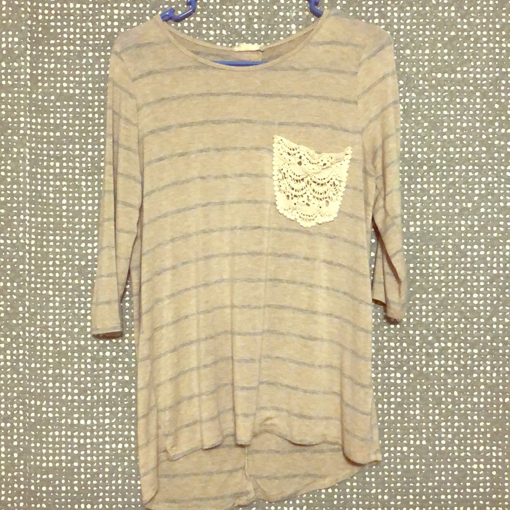 Flamingo Urban Striped Top Size M
